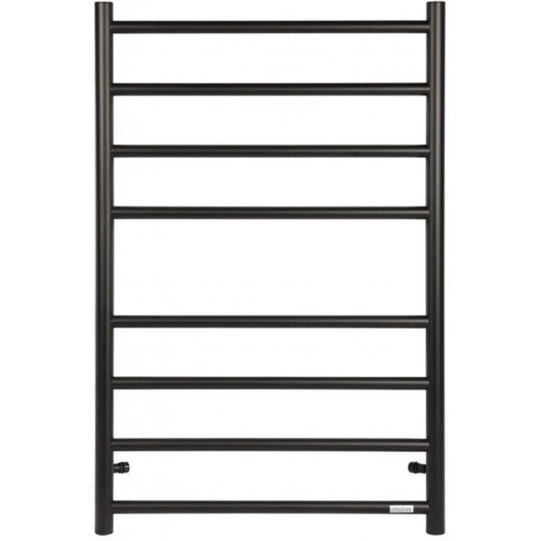 HEATED TOWEL RAIL 8 BAR RND BK