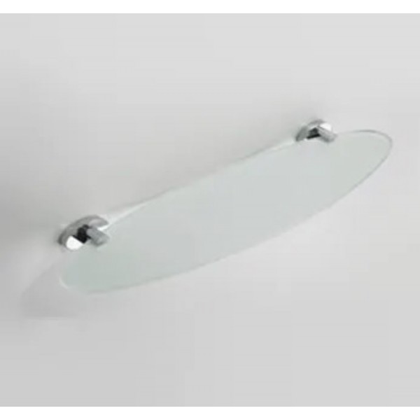 GLASS SHELF WITH RAILING