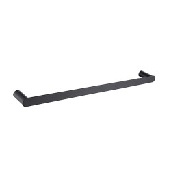 IS1711B BLACK SINGLE TOWEL RAIL 600mm/750mm