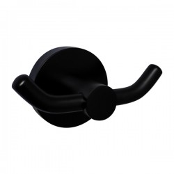 IS1100DB BLACK DOUBLE ROBE HOOK