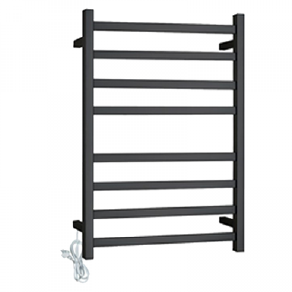 8 BARS BLACK TOWEL RAIL