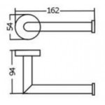  IS1171 CHROME PAPER HOLDER WITHOUT LID