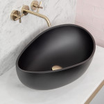 SA6037 Solid Surface Stone Wave Oval Above Counter Basin 