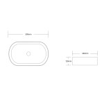 OVAL BASIN CARRARA LOOK 500X340 OT5035MCAR OVAL BASIN CARRARA LOOK 500X340 OT5035MCAR