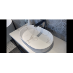 OVAL BASIN CARRARA LOOK 500X340 OT5035MCAR