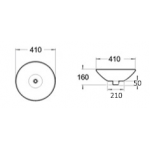 Semi InsertBasin 410x410 MB