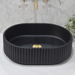 CA4834 Solid Surface Stone Fluted Above Counter Basin 