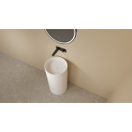LK-SOP450 Solid Surface Stone Pedestal Basin