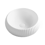 LK-ORFA400 Ceramic Fluted Art Basin-3 colors