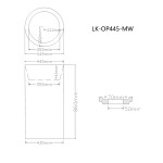 LK-OP445 Free Standing Pedestal Art basin