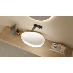 LK-SA6037 Solid Surface Stone Above Counter Basin/ 3 colors