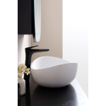 LK-SA6037 Solid Surface Stone Above Counter Basin/ 3 colors