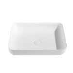 LK-SKA550 Solid Surface Above Counter Basin Matte White