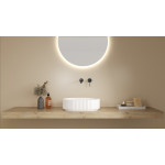 LK-SOA4834 Fluted Solid Surface Above Counter Basin