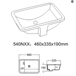Fine Ceramic Under Counter Basin LK-CU470/LK-CU455/LK-CU530/LK-CU545