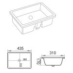 Fine Ceramic Under Counter Basin LK-CU470/LK-CU455/LK-CU530/LK-CU545