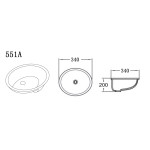 Fine Ceramic Under Counter Basin LK-EU340/EU450 Fine Ceramic Under Counter Basin LK-EU340/EU450