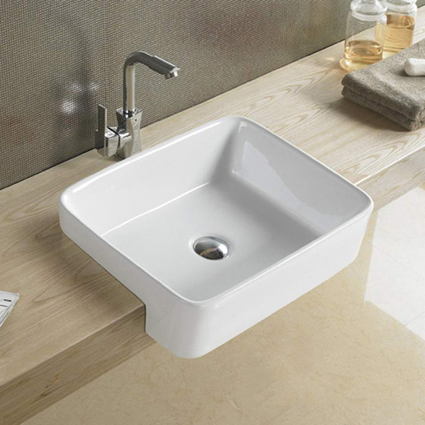 Fine Ceramic Semi Ress Basin LK-CSR480-NTH Fine Ceramic Semi Ress Basin LK-CSR480-NTH