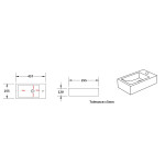 Fine Ceramic Wall Hung Mini Basin No Overflow LK-CW450L/LK-CW450R