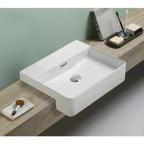 Fine Ceramic Semi Ress Basin LK-KSR520-NTH