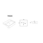 Fine Ceramic Semi Ress Basin LK-KSR520-NTH