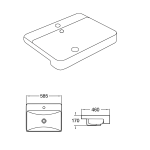 Fine Ceramic Semi Ress Basin LK-KSR580