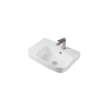 Fine Ceramic WH/Above Counter Basin Left/Right Hand Bowl with Overflow LK-KW550L
