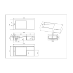 Solid Surface Stone Wall Hung Basin 1000mm SCW1000