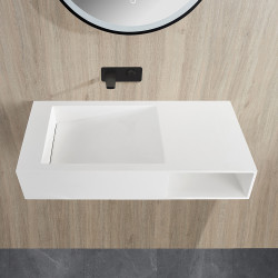 Solid Surface Stone Wall Hung Basin 1000mm SCW1000