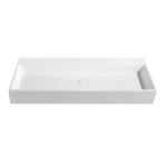 Solid Surface Stone Wall Hung Basin 1100mm SCW110-MW