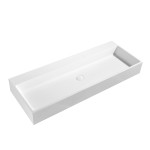 Solid Surface Stone Wall Hung Basin 1100mm SCW110-MW