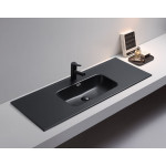 Ceramic top basin/ matte white or matte black 60,75,90,120cm OMB 900