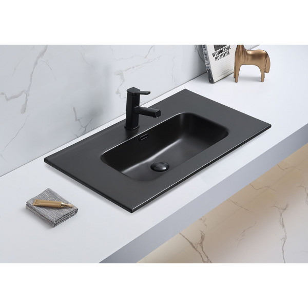 Ceramic top basin/ matte white or matte black 60,75,90,120cm OMB 900
