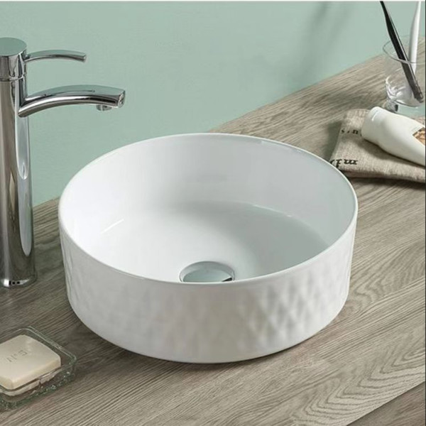 PA3636GW Gloss white fine ceramic basin 360*360*120