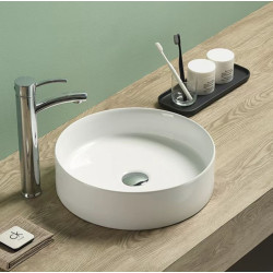 PA3911 Ultra slim gloss white ceramic basin 394*394*115