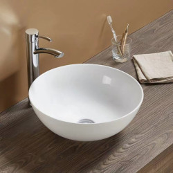 PA4040 Ultra slim gloss white ceramic basin 405*405*145