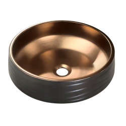 PA4343BC Black and Copper art basin 410*410*150