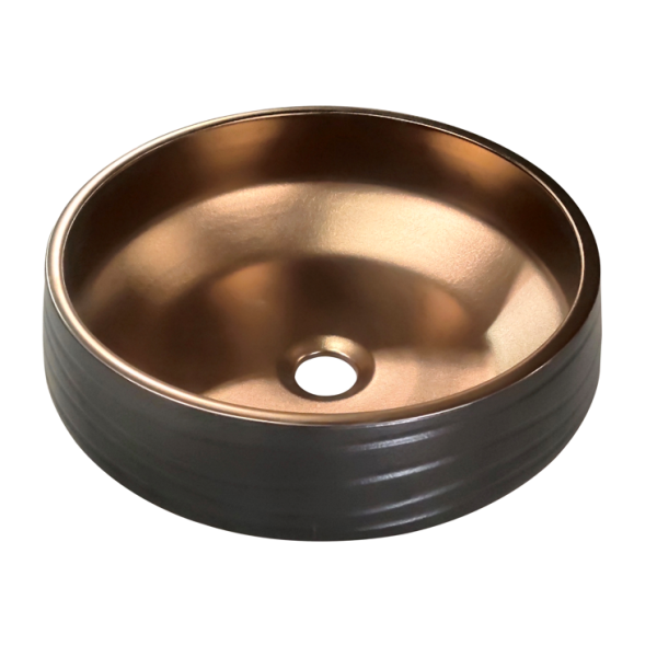 PA4343BC Black and Copper art basin 410*410*150