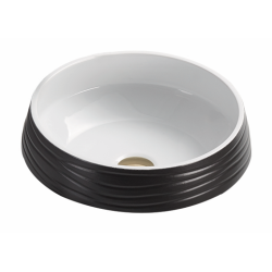 PA4343BW matte white and black art basin 410*410*145