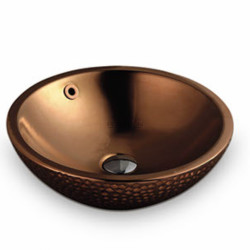 PA4343RG Rose gold fine ceramic basin 430*430*145