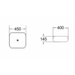 PA4540 Above counter basin 450*400*145