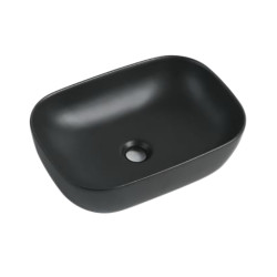 PA4632MB Matte black Ultra slim ceramic basin 460*320*135
