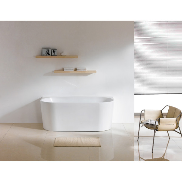 Back to Wall Free Standing Bath 1400-1690mm LK-DV