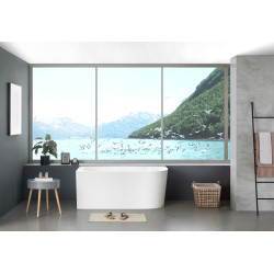 LK-BG Corner Back to Wall Skirt Bathtub Gloss White 1400mm-1700mm 