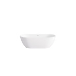 LK-EL Slim Acrylic Free Standing Overflow Bathtub 1395mm,1530mm,1700mm