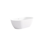 LK-EL Slim Acrylic Free Standing Overflow Bathtub 1395mm,1530mm,1700mm