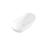 LK-EL Slim Acrylic Free Standing Overflow Bathtub 1395mm,1530mm,1700mm