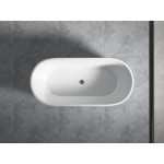 Agena Fluted Acrylic Free-Standing Bath with Overflow LK-FA1500-OF Agena Fluted Acrylic Free-Standing Bath with Overflow LK-FA1500-OF