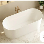 Fluted Vanity 600mm Package Sale with LED Mirror Toilet Bathtub