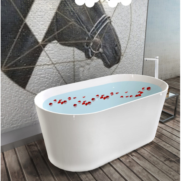 IS Freestanding white bathtub IS-1500-W